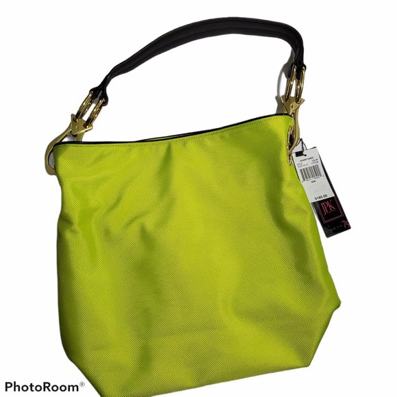 JPK Paris 75 Handbags - JPK Paris 75 Nylon Bucket Bag Electric Lime NWT